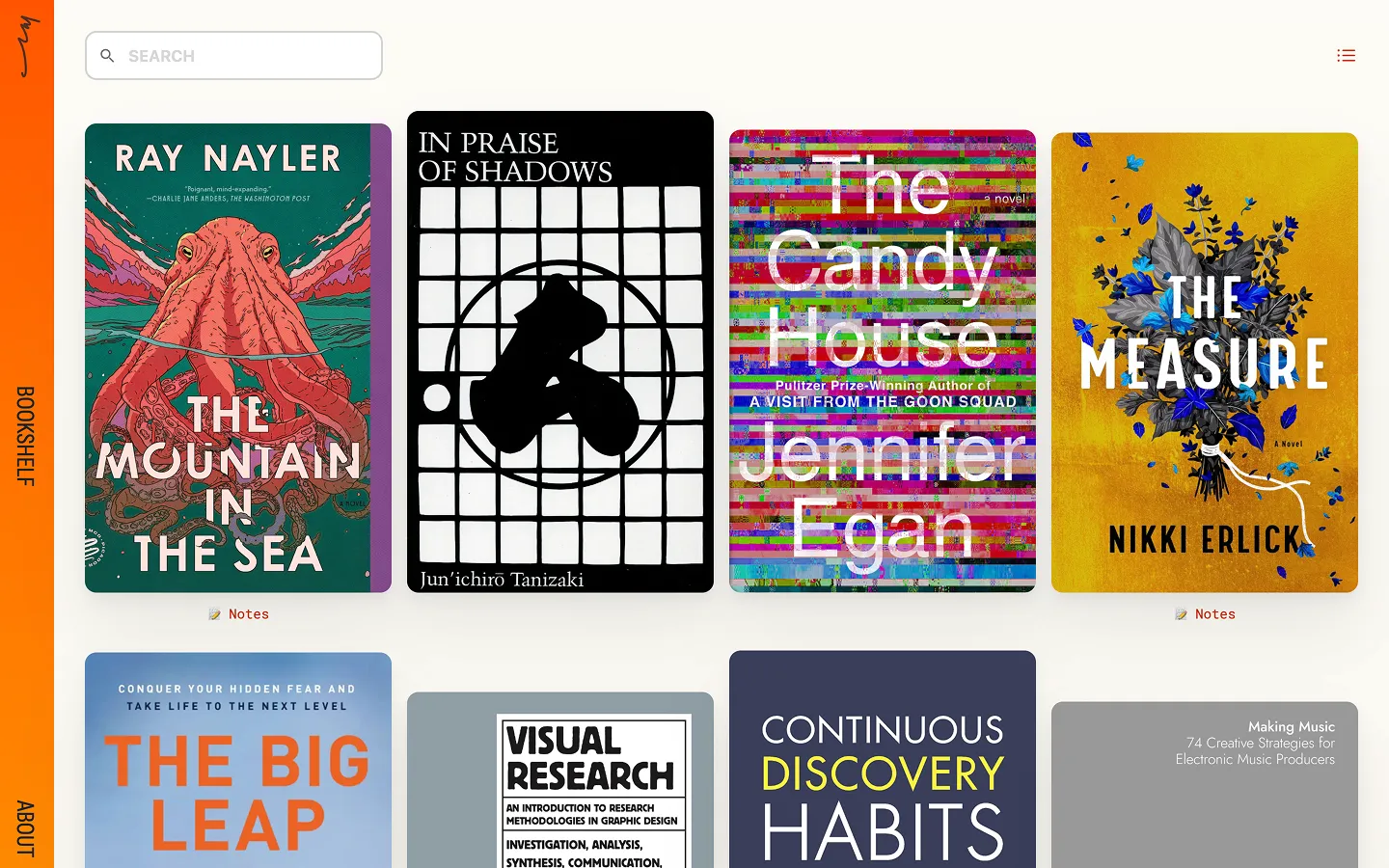 My bookshelf, desktop