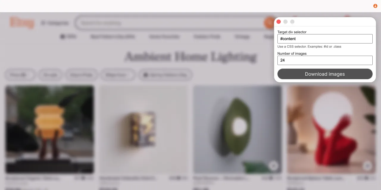 Image downloader tool