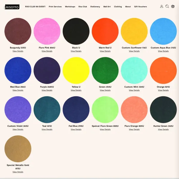 Ink Swatches