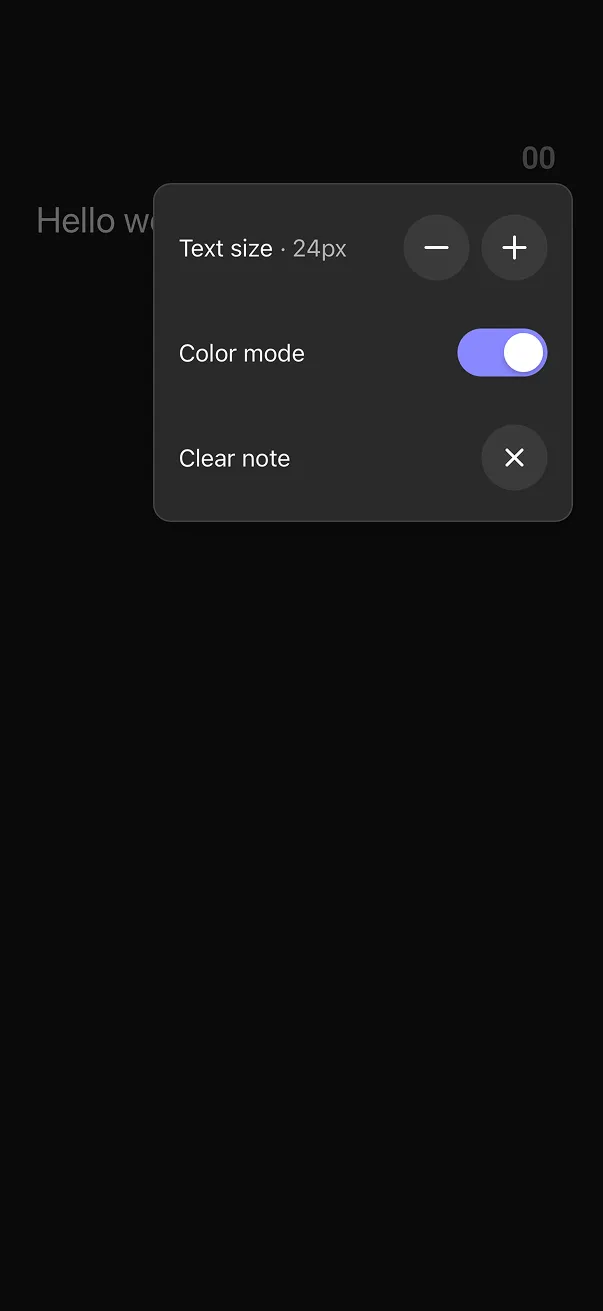 Dark mode