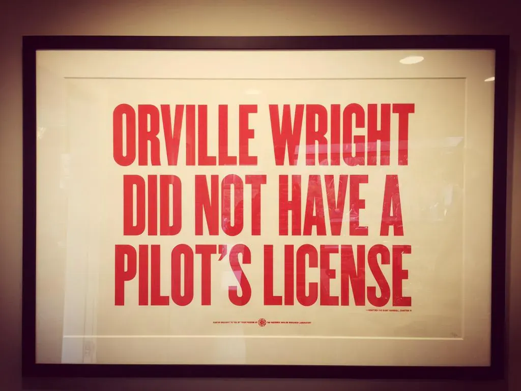 Orville Wright Pilots License